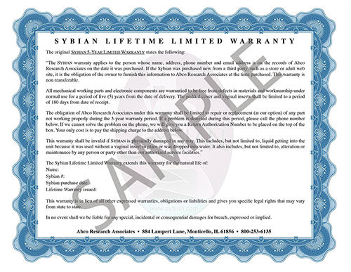 Lifetime Warranty